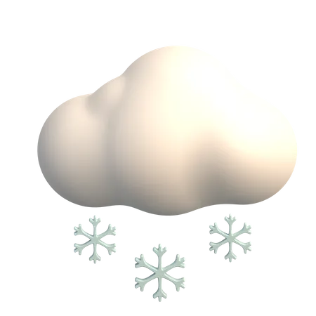 Neve nublada  3D Icon