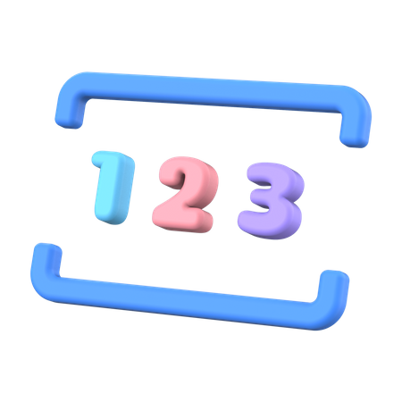 Numeric  3D Illustration