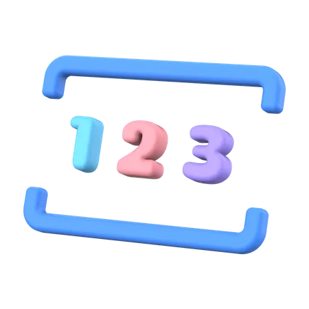 Numeric  3D Illustration