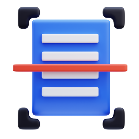 Numériser un document  3D Icon