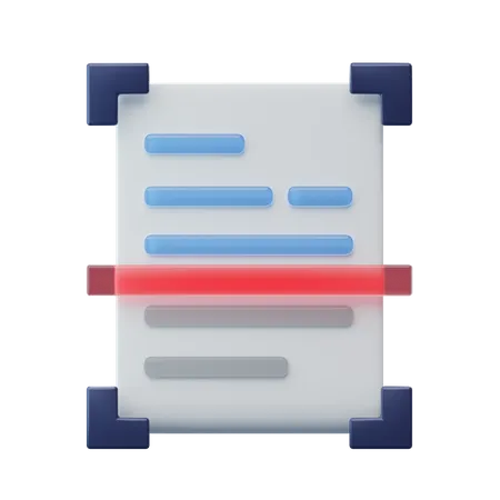 Numériser un document  3D Icon