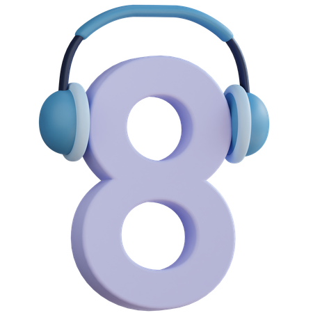 Numero 8  3D Icon