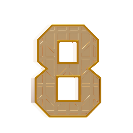 Numero 8  3D Icon