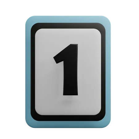 Número 1  3D Icon