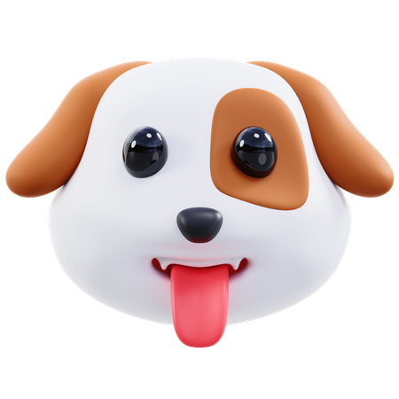 O cachorro escorregou  3D Icon