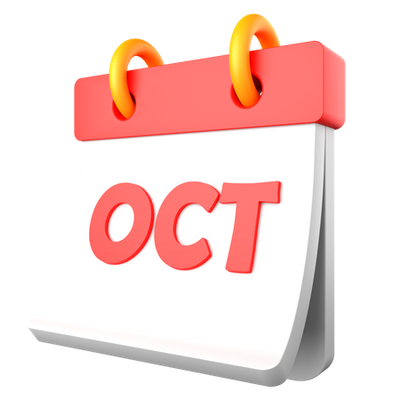 Octobre  3D Icon