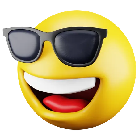 Emoji de óculos de sol  3D Icon