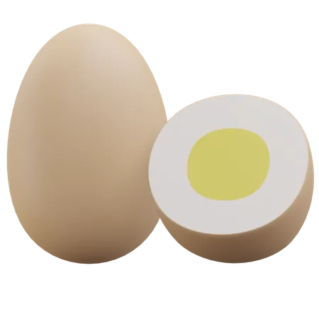 Oeufs bouillis  3D Icon