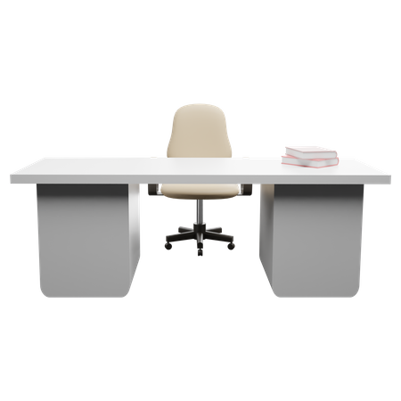 Office Table  3D Illustration