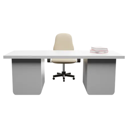 Office Table  3D Illustration