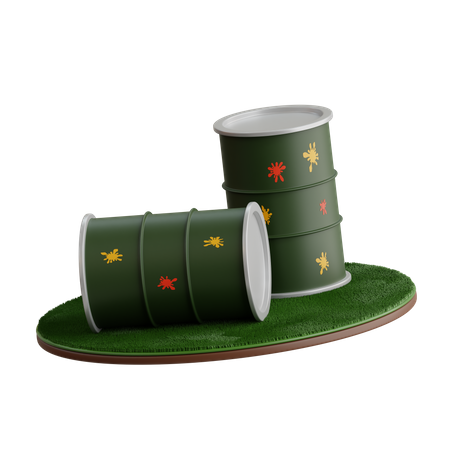 Oil Barrel  3D Icon