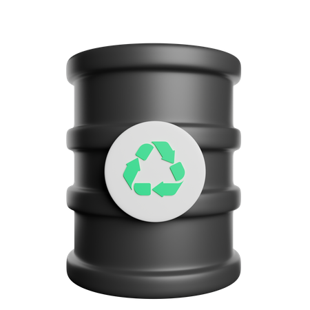 Oil Barrel  3D Icon