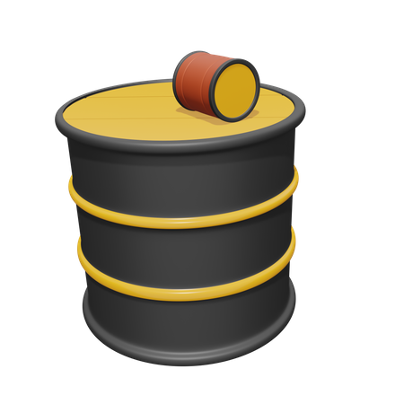 Oil Barrel  3D Icon