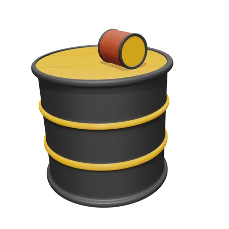 Oil Barrel  3D Icon