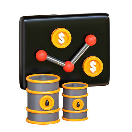 Oil Market  3D Icon