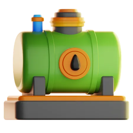 Oil Tank  3D Icon