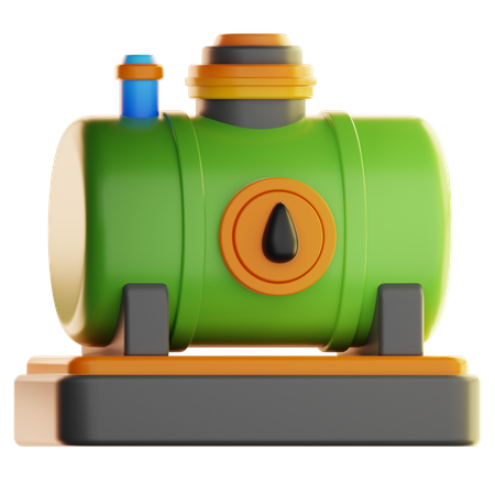 Oil Tank  3D Icon