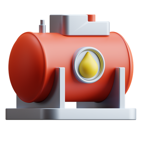 Oil Tank  3D Icon