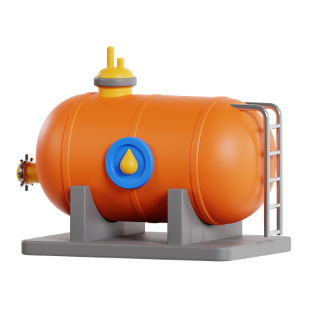 Oil Tank  3D Icon