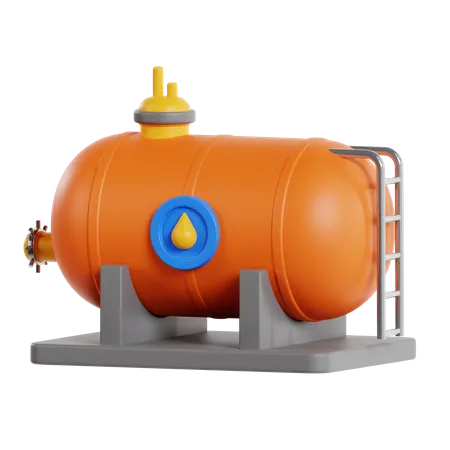 Oil Tank  3D Icon