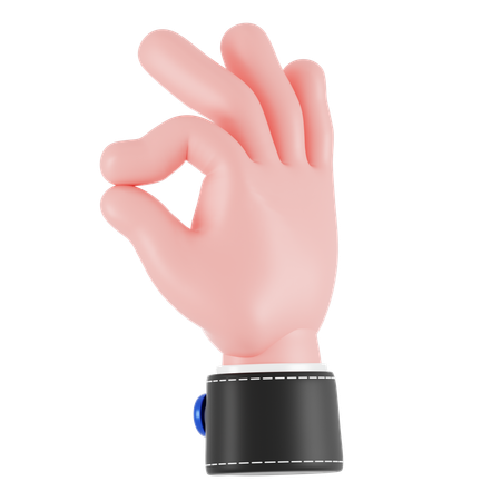 OK Hand Gesture  3D Icon