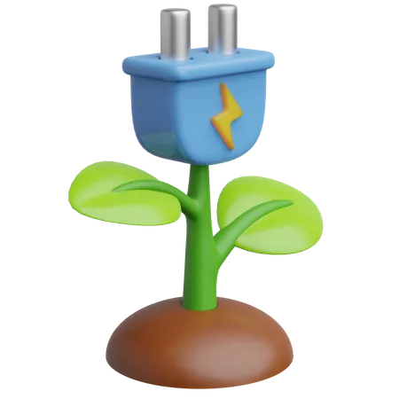 Öko-Stecker  3D Icon