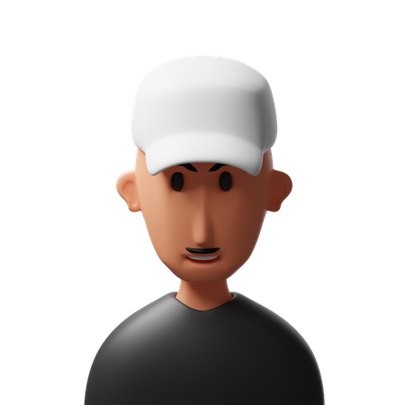 Old man avatar  3D Icon