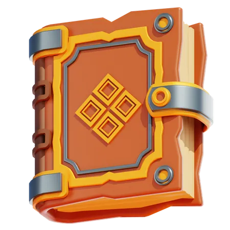 OLD MEDIEVAL BOOK  3D Icon