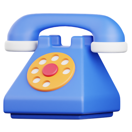 Old Phone  3D Icon