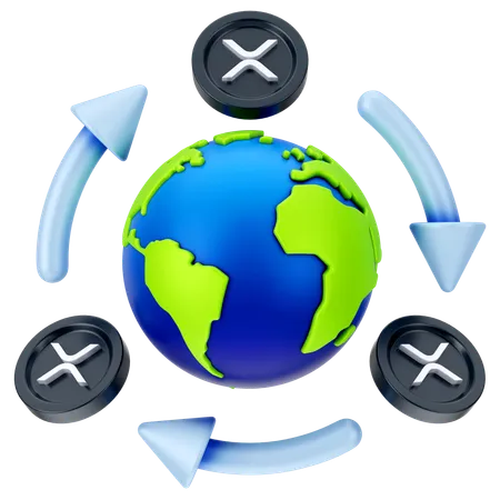 Onda expansiva global  3D Icon