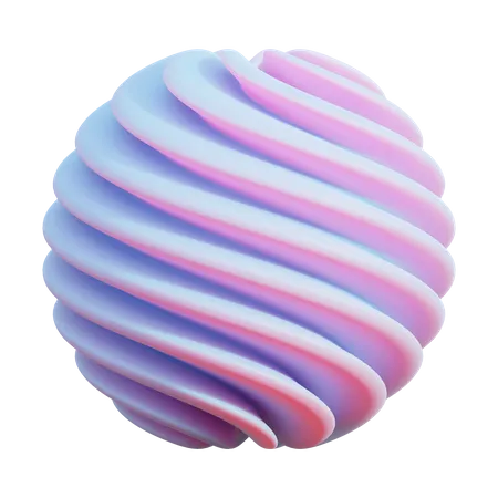 Onda abstracta  3D Icon