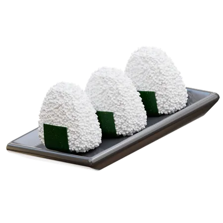 Onigiri  3D Icon