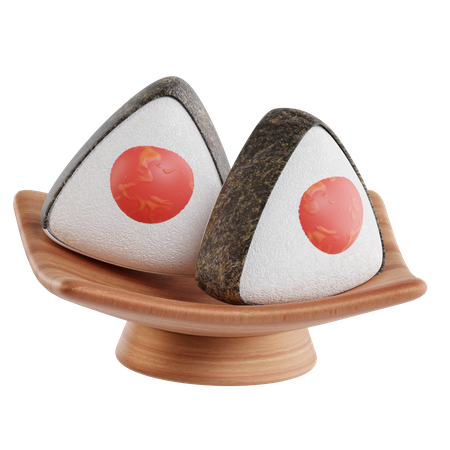 Onigiri  3D Icon