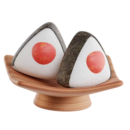 Onigiri  3D Icon