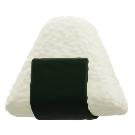 Onigiri Rice  3D Icon