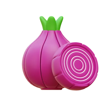 Onion  3D Icon