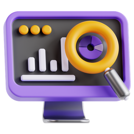 Online Analysis  3D Icon