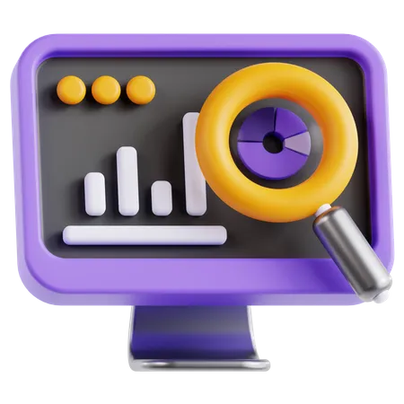 Online Analysis  3D Icon