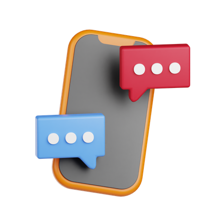 Online Communication  3D Icon