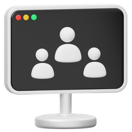 Online Community  3D Icon