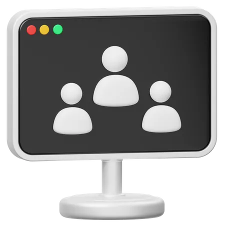 Online Community  3D Icon