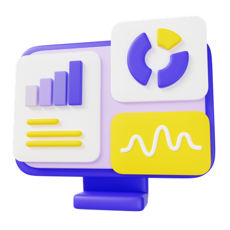 Online Data Analysis  3D Icon