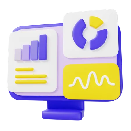 Online Data Analysis  3D Icon