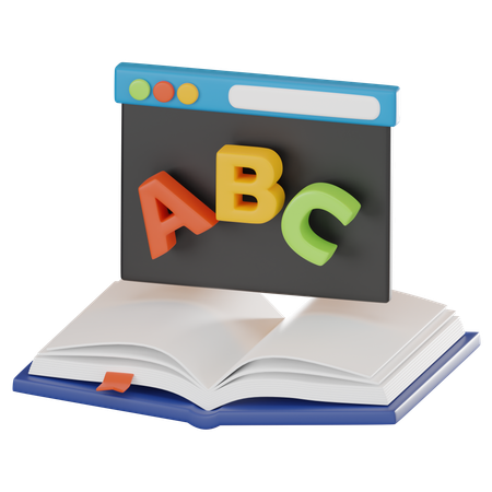 Online Education  3D Icon