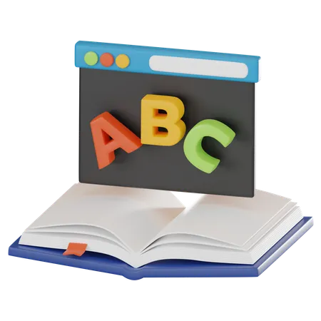 Online Education  3D Icon