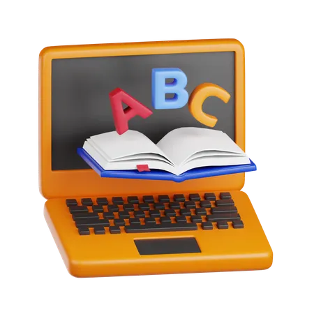 Online Education  3D Icon