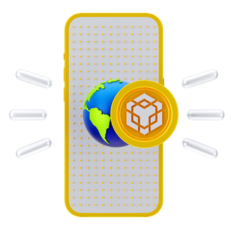 Online Global Binance  3D Icon