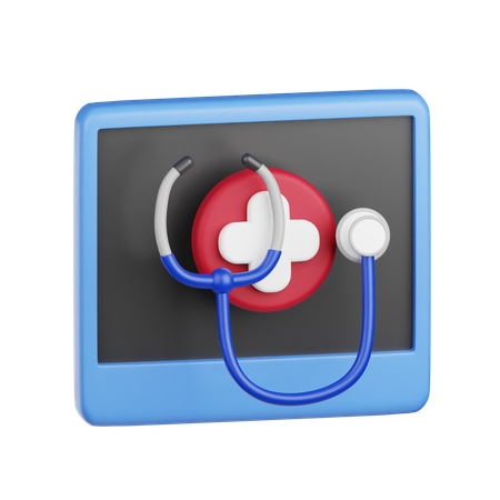 Online Healthcare  3D Icon