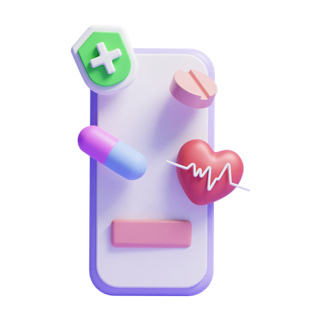 Online Healthcare  3D Icon