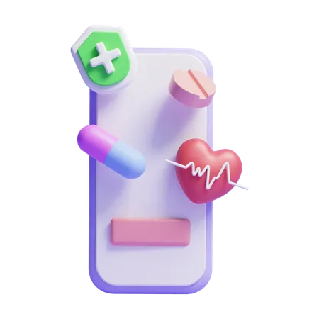 Online Healthcare  3D Icon